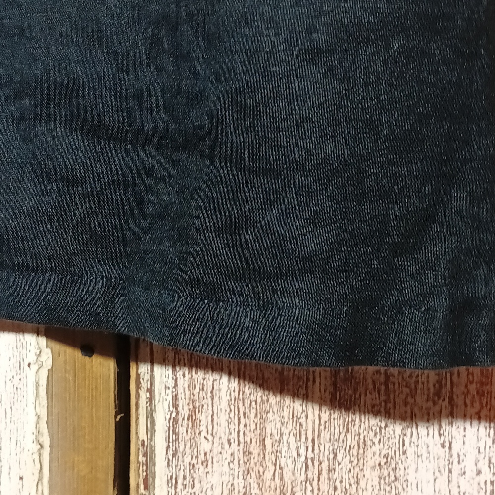 Jams World linen maxi dress adjustable straps rose closure side slit vintage L - Picture 4 of 12